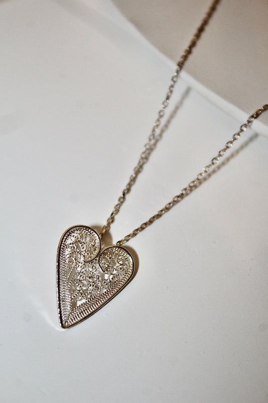Love Necklace Prateado